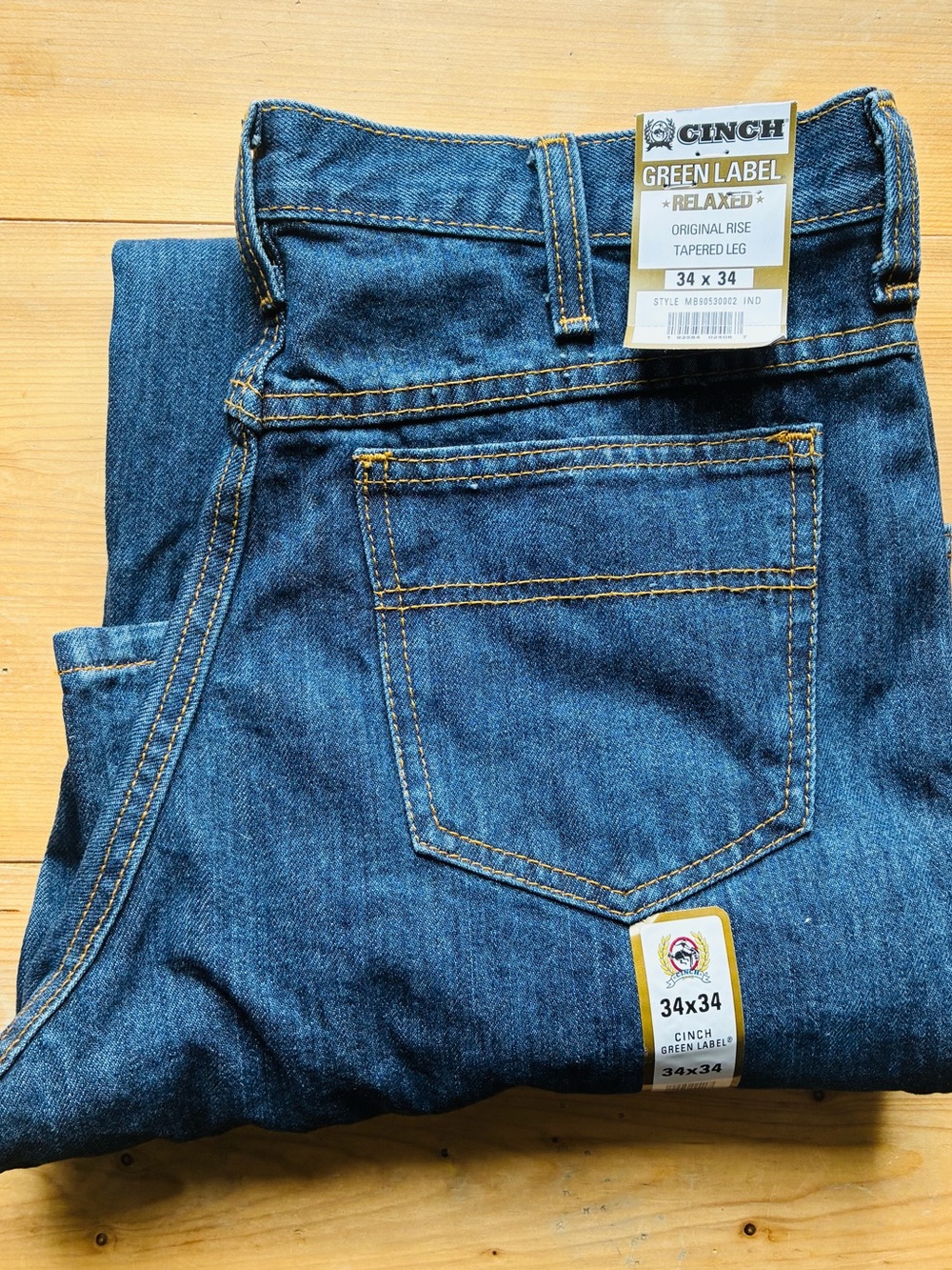 Cinch Green Label Relaxed Fit Men's Jeans - Blue Denim